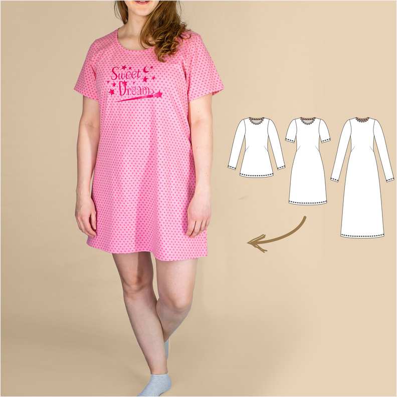 Jerseykleid, Shirt & Nachthemd (Gr. 34–50) / Bu 80-116 image number 1