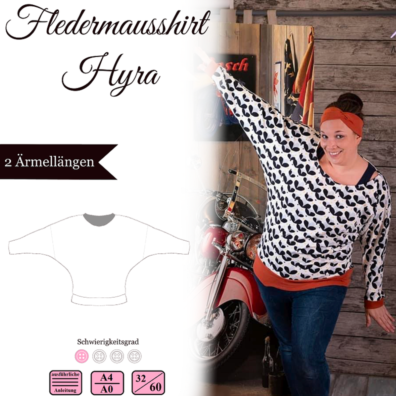 Fledermausshirt "Hyra" image number 1