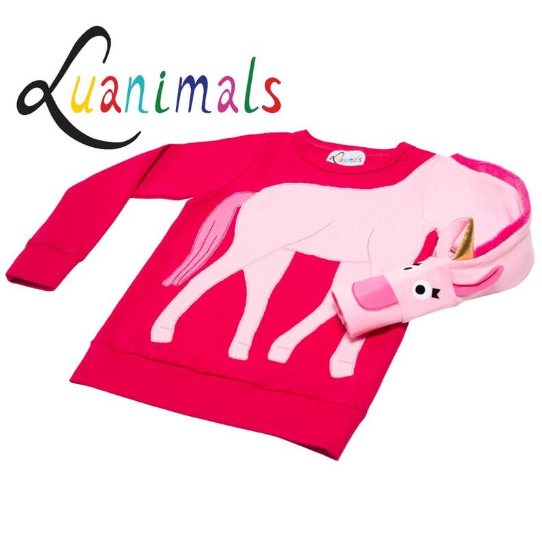 Pullover Kind E-Book Luanimals Einhorn Elon (86-152cm) image number 5