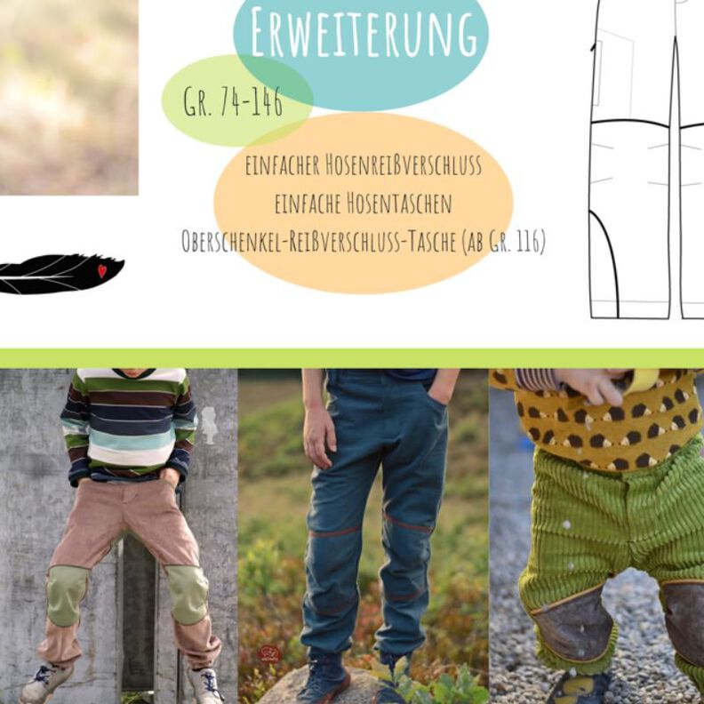 ERWEITERUNG Pfiffikus Spiel- und Zimmermannshose Gr. 74-146 image number 1