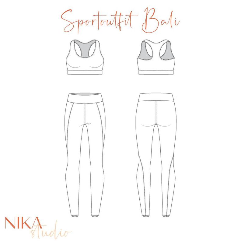 Schnittmuster E-Book Sport-Set Bali Gr.34-44 image number 6