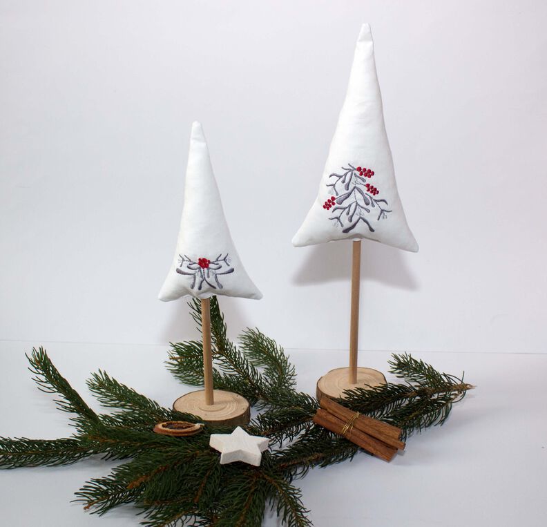 Stickdatei Mistelzweig Weihnachtszweig image number 3