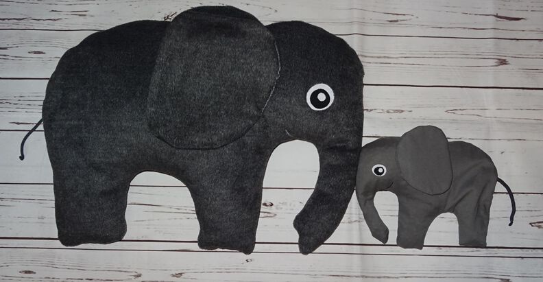 Elefant Kissen in 4 Größen nähen  image number 5
