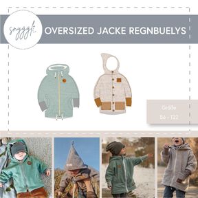 Oversized Jacke Regnbuelys Gr. 56-122, A0, Walk, Cord