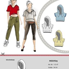Schnittmuster Damen Shirt Ivy Gr. 34-54 Nähanleitung