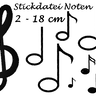 Stickdatei Noten Notenschlüssel  thumbnail number 1