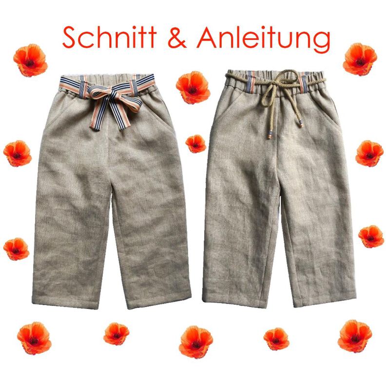 Schnitt und Anleitung Palazzohose Gr.74-140 image number 1