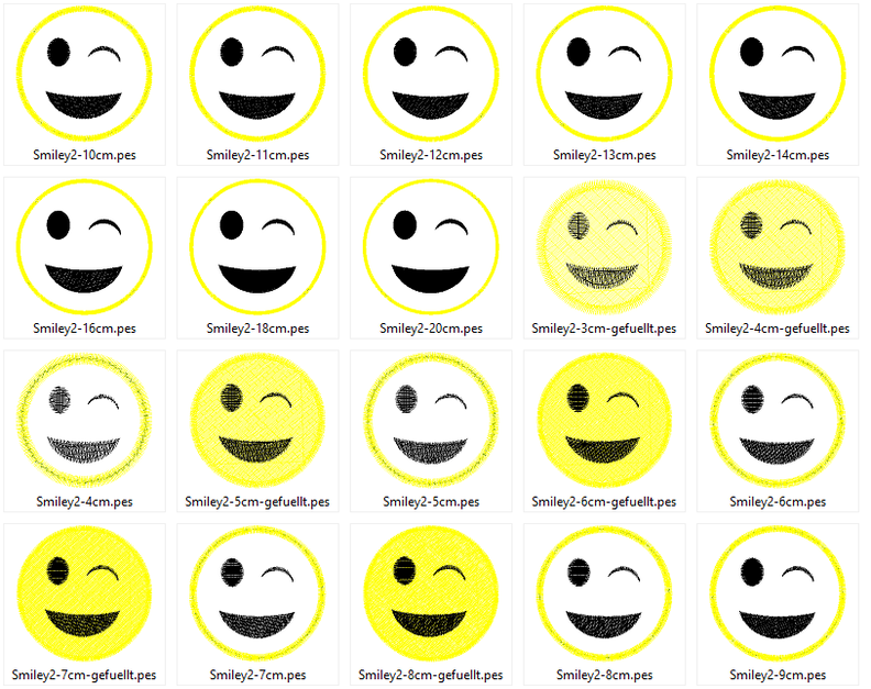 Stickdatei - Smiley image number 9