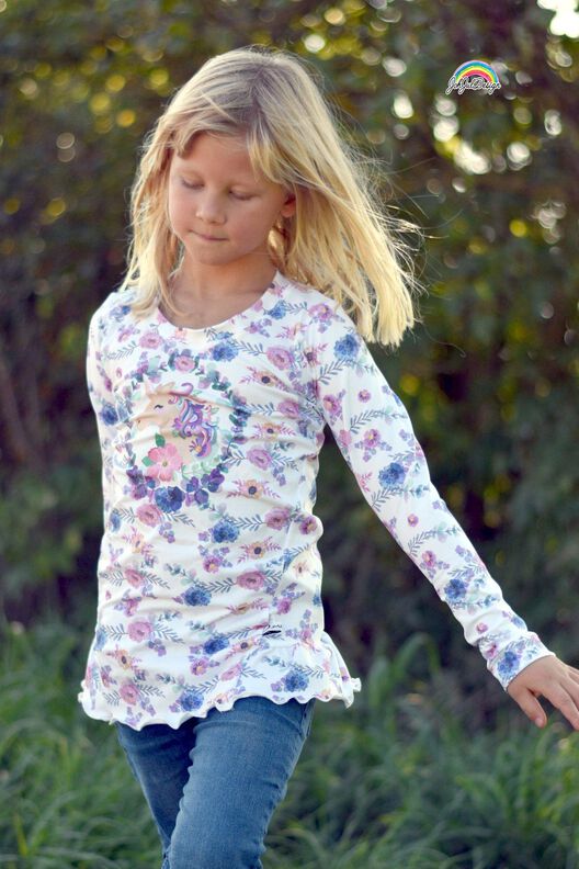 Mädchen - Langarmshirt Carina mit Rüschen Gr. 86 - 140 image number 10
