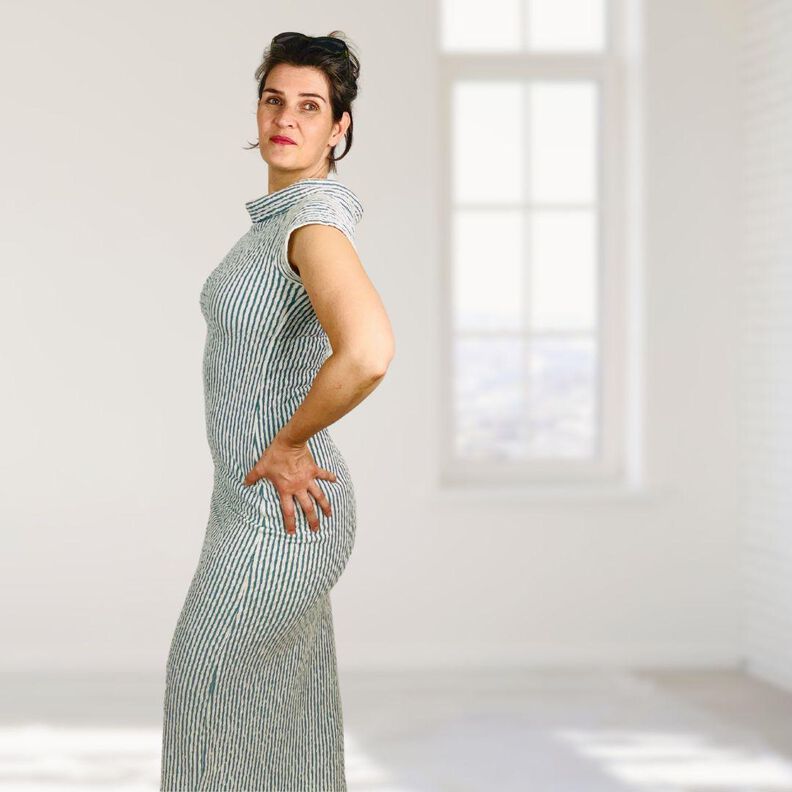 Kleid Agda  Gr. 34-54 | Jerseykleid Beamer-Datei image number 5