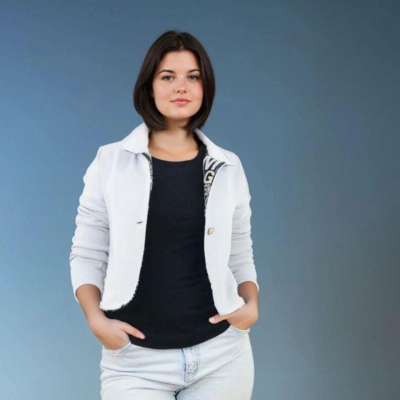 Schnittmuster Crop Jacke Clara Gr. 34-54 - einfach image number 7