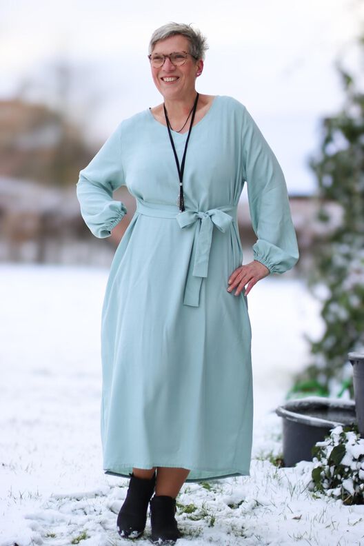 Viskose Kleid mit Schleife MARGARIDA  (32-58) ebook image number 10
