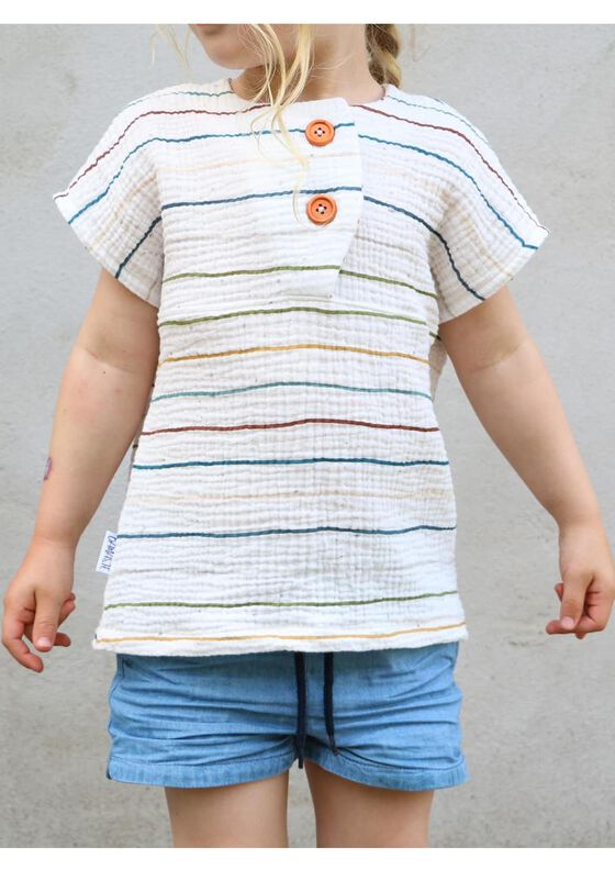 Musselin Shirt Solmusling Gr. 56-122, Leinen, inkl. A0 image number 6