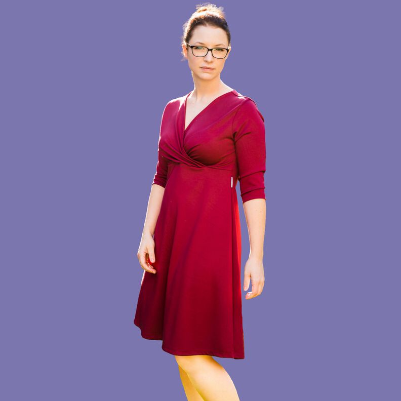 Kleid Jerseykleid Wickeloptik Ausschnitt SIHIR ♥ Gr. XS-XXL image number 1