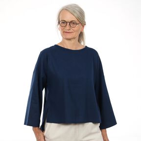 FRAU MAKI  - Bluse mit Quetschfalte  XS-XXL
