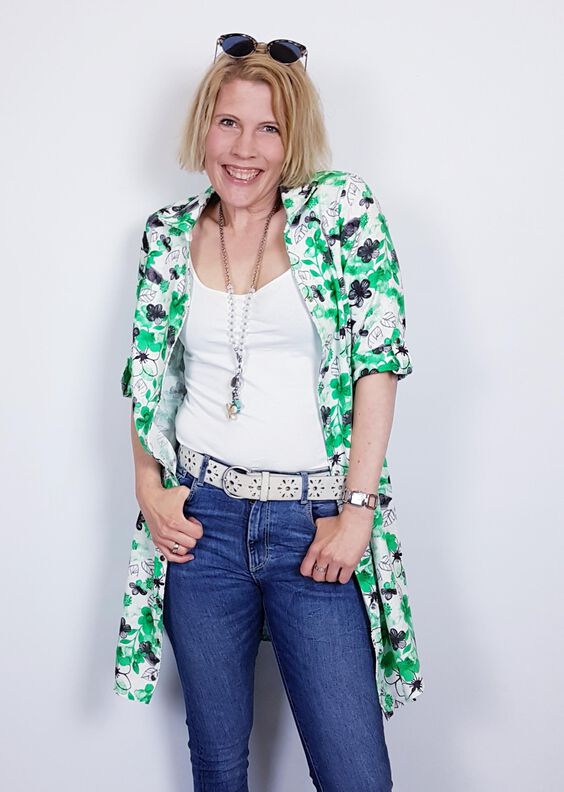 Bluse/Kleid AZORA Gr. 34-54 PDF-Schnitt A4, A0, Anleitung image number 6