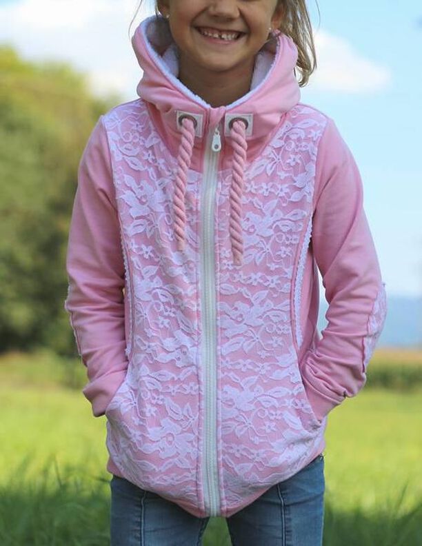 Sweatjacke Kinder Schnittmuster Gr. 74-176 - MANUC #129 image number 6