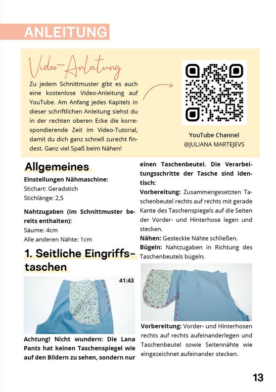Palazzo Hose Schnittmuster Damen XS-XXXL image number 8