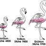 Stickdatei Flamingo Kontur SET thumbnail number 2