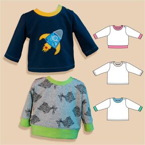 Baby Pullover „Jojo“ Knopfleiste und Bündchen Gr 56-98 A4+A1 Baby Pullover „Jojo“ Knopfleiste und Bündchen Gr 56-98 A4+A1