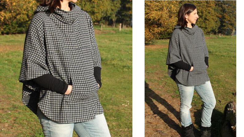Cape / Poncho "LUNA", Schnittmuster  Gr. 158-46 image number 5