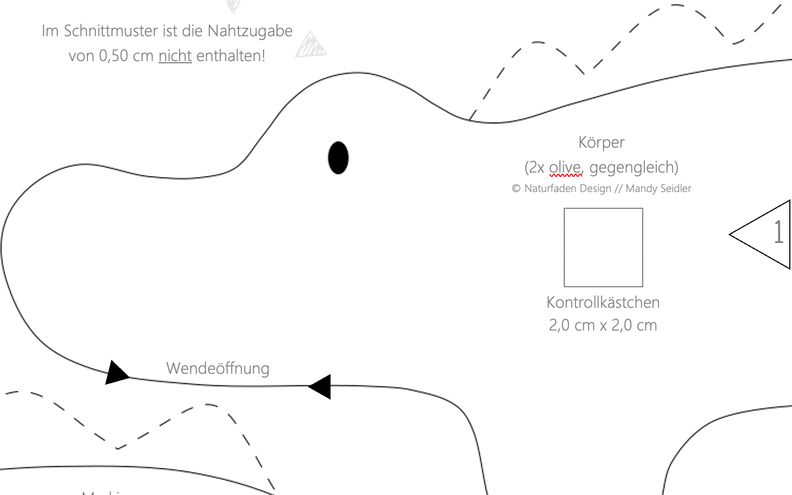 E-Book Krokodil Ivo - Nähanleitung und Schnittmuster image number 4
