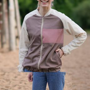 Collegejacke Helt mig, Gr. 32-50, inkl. A0, Leinen