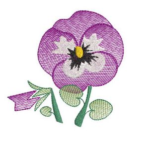 Stickdatei Stiefm&uuml;tterchen verschiedene Gr&ouml;&szlig;en