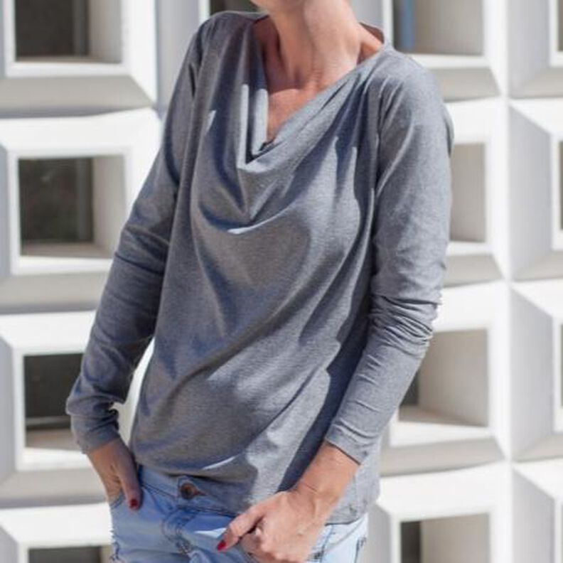 Wasserfallshirt "Kat",  Gr. 158-46 image number 1