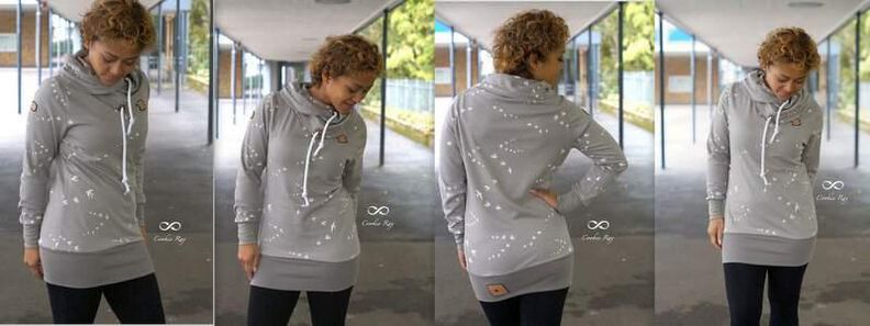 Schnittmuster Hoodie JOLINE XS-XXXL incl. Plotter-Datei image number 7