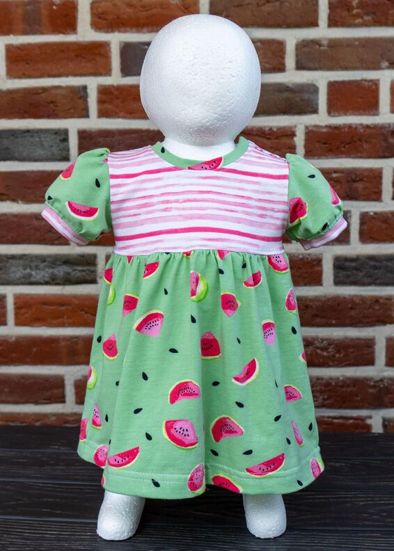 Chrissy – Baby Kleid Shirt mit Puffärmeln Gr. 56-98, A4+A0 image number 3