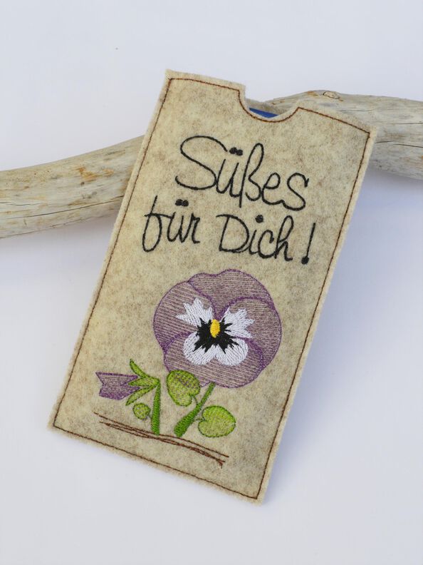 ITH Stickdatei Schokohülle Frühlingsblumen 3er SET 10x18cm image number 2