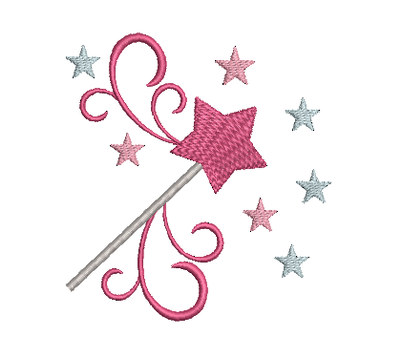 Stickdatei Zauberstab Feenstab Sterne image number 3