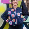 Collegejacke Helt mig, Gr. 32-50, inkl. A0, Leinen thumbnail number 4