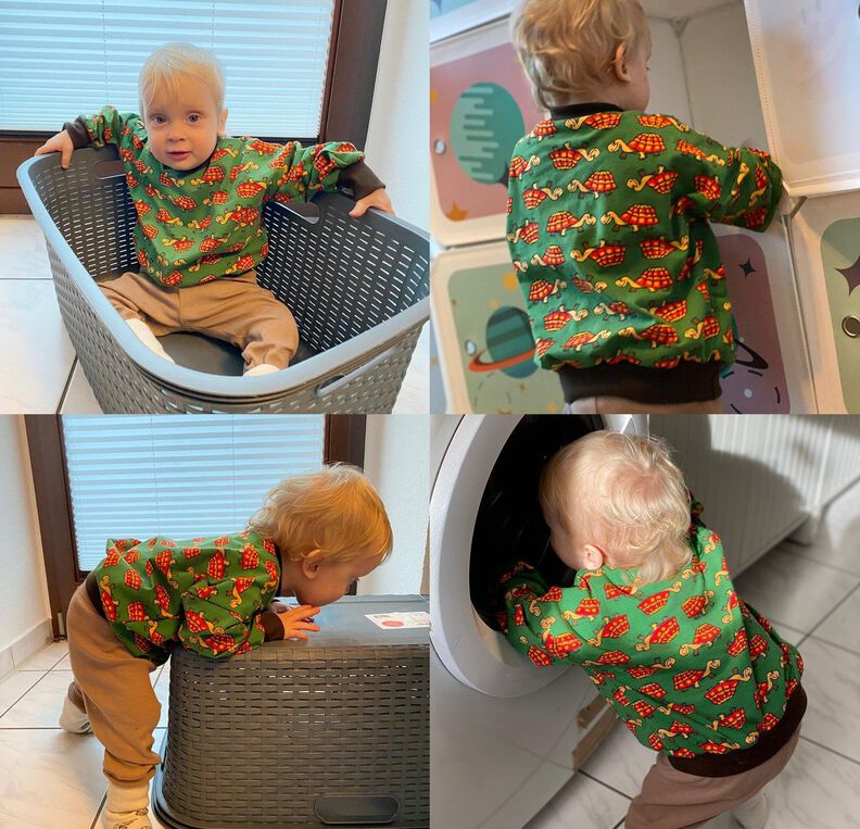 Oversize Kinder Shirt Lene nähen Gr. 56 - 170 Beamer image number 10
