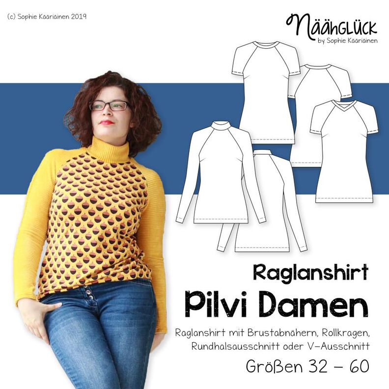 Raglanshirt Pilvi – Damen – Größen 32 – 60 image number 1
