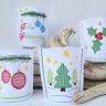 ITH Stickdatei LED Cover Weihnachten 4er SET 10x10cm Rahmen thumbnail number 1