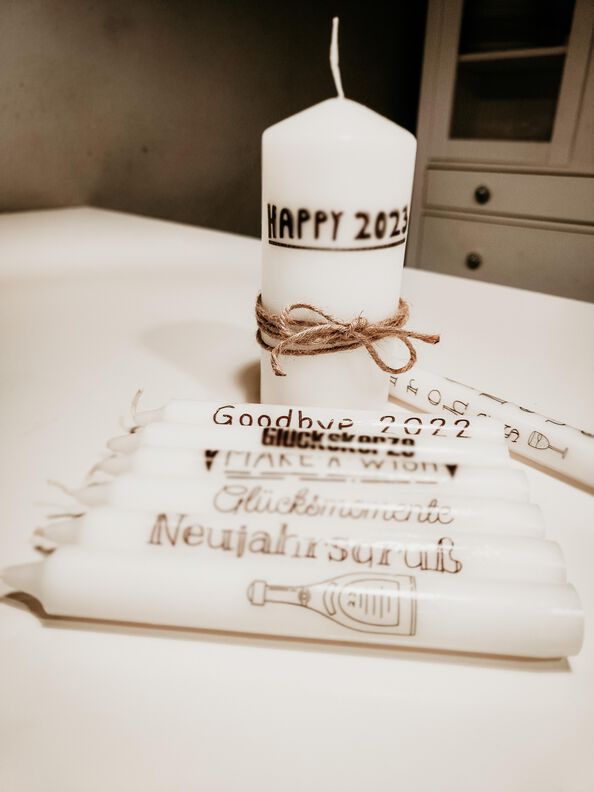 Druckvorlage "Silvester" Kerzen/Anhänger PDF & JPG  image number 2