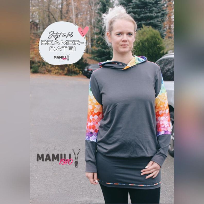 Hoodie(kleid) Leevke Gr. 32-52 inkl. Beamerdatei image number 1