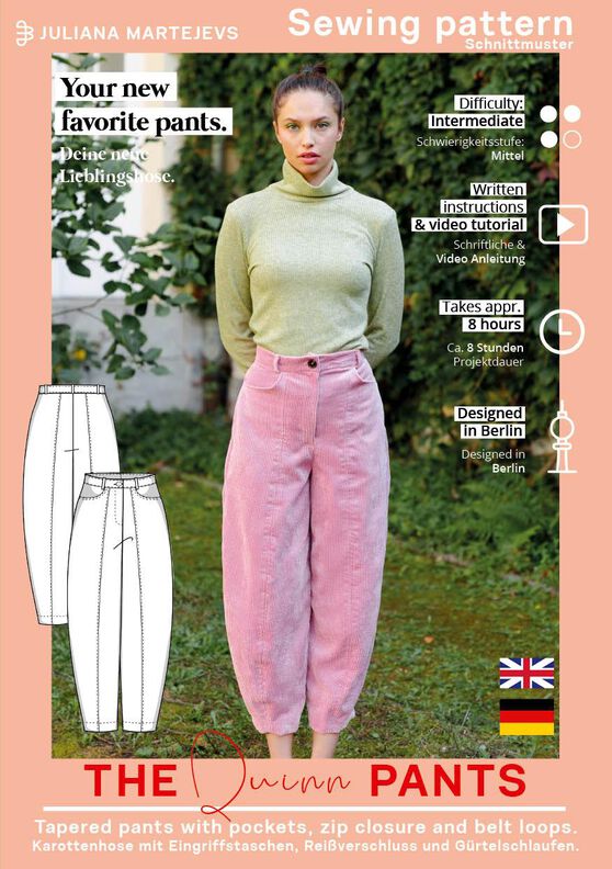 Karottenhose Schnittmuster Gr. XS-XXXL Hose Ballonhose image number 6
