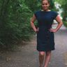 Damenkleid "Aubergine" (Gr. 34 - 48) thumbnail number 5
