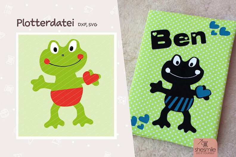 Frosch "Quenni" (Plotterdatei) image number 1