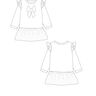 Schnittmuster Kleid und Sweatshirt mit Rüschen Sophie thumbnail number 6