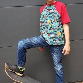 Shirt "ANDY" Nähanleitung und Schnitt Gr. 110 – 152