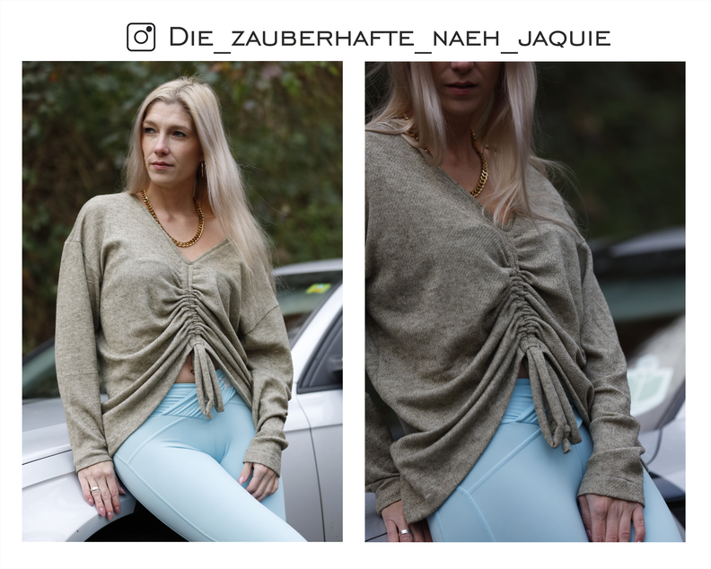 oversize Pullover mit Raffung Fred / PDF Schnittmuster image number 5