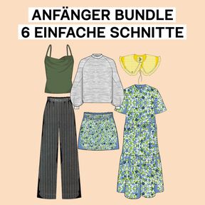 Nähanfänger Schnittmuster Bundle, XS-XXXL, Damen