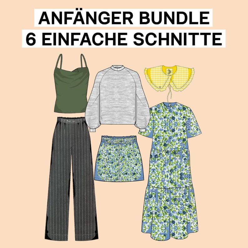 Nähanfänger Schnittmuster Bundle, XS-XXXL, Damen image number 1