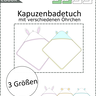 Kapuzenbadetuch mit Tierohren für Babys, Kleinkinder, Kinder thumbnail number 6
