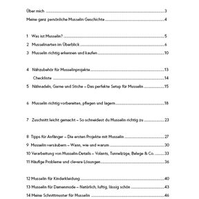 Musselin Kompass Musling Nähguide