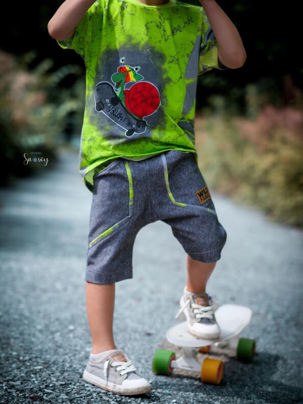 lovely baggy pants 50-104 Hose Shorts Biesen Schleife image number 5